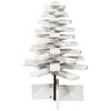 vidaXL Albero di Natale Decorativo Bianco 60 cm Legno Massello di Pino