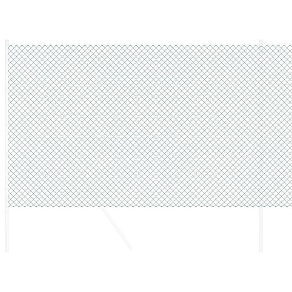 vidaXL Recinzione a rete metallica Verde 10 x 1,6 m Acciaio