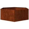 vidaXL Fioriera Ruggine 138x120x45 cm Acciaio Corten
