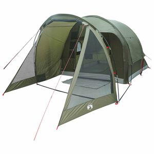 vidaXL Tenda Capanna 4 persona Verde Oliva Poliestere e Acciaio
