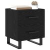 vidaXL Armadio da Notte con cassetto Rovere Nero 40 x 35 x 47,5 cm