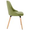323055 vidaXL Dining Chairs 2 pcs Light Green Velvet