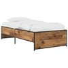 vidaXL Struttura del letto Legno antico 80 x 200 cm