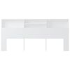 vidaXL Testiera con Contenitore Bianco 220x19x103,5 cm