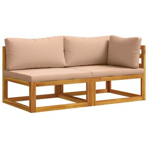 vidaXL Set di divani modulari con cuscini 2 pz 2 posto