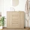 vidaXL Credenza con Cassetti Rovere Sonoma 100,5x35x98,5 cm Truciolato