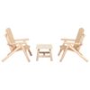 vidaXL Set Divani da Giardino 3 pz in Legno Massello di Abete