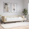 vidaXL Divano Letto con Materasso Crema 90x200 cm in Tessuto