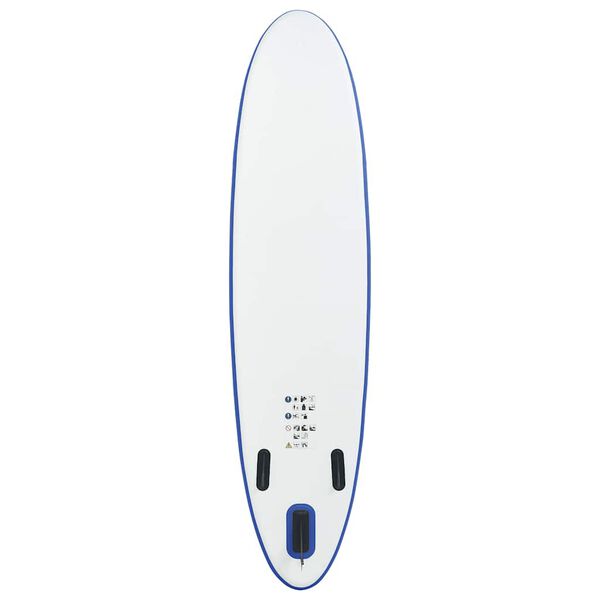 vidaXL Set Tavola da SUP e Surf Gonfiabile Blu e Bianco