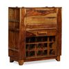 vidaXL Mobile Bar in Legno Massello di Acacia 85x40x95 cm