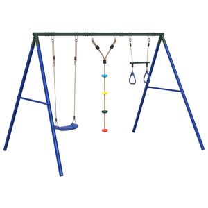 vidaXL Set Gioco da Esterno con Altalena,Trapezio e Scala