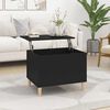 vidaXL Tavolino da Salotto Nero 60x44,5x45 cm in Legno Multistrato