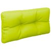 vidaXL Cuscino per Pallet Verde Brillante 70x40x12 cm in Tessuto