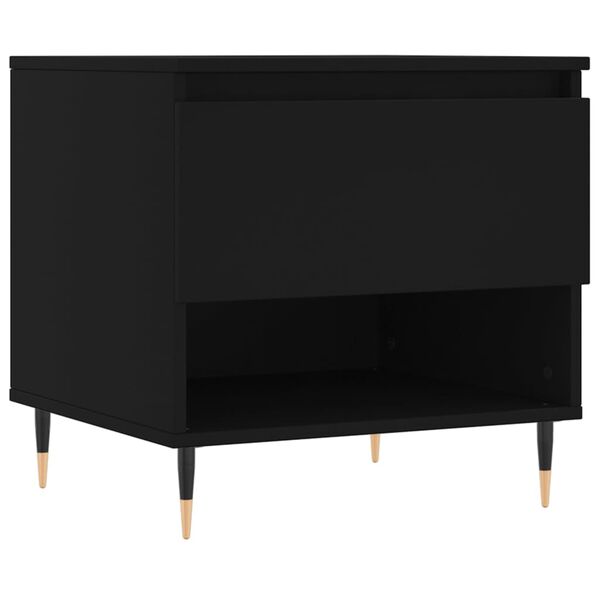 vidaXL Tavolino da Salotto Nero 50x46x50 cm in Legno Multistrato