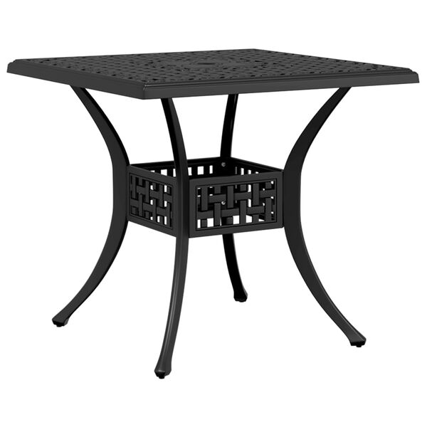 vidaXL Set da Pranzo da Giardino 5 pz Nero in Alluminio Pressofuso