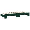 vidaXL Divano Letto Estraibile Cassetti Verde Scuro 80x200cm Velluto