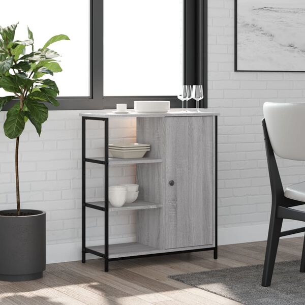 vidaXL Credenza Grigio Sonoma 70x30x80 cm in Legno Multistrato