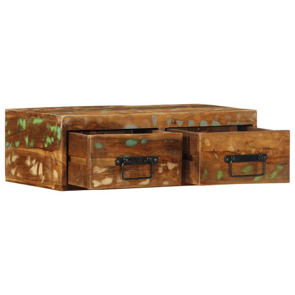 vidaXL Mobile TV a Parete 60x30x19 cm in Legno Massello di Recupero