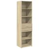 vidaXL Credenza Rovere Sonoma 50x42,5x185 cm in Legno Multistrato