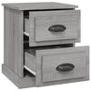 vidaXL Comodini 2 pz Grigio Sonoma 39x39x47,5 cm in Legno Multistrato