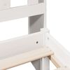 vidaXL Letto Libreria senza Materasso Bianco 90x190 cm Massello Pino