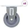 vidaXL Rotelle Fisse 8 pz 75 mm