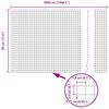 vidaXL Recinzione in Rete Saldato Argento 0.4 x 50 m