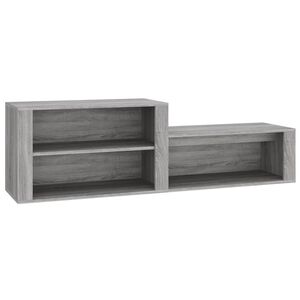 vidaXL Scarpiera Grigio Sonoma 150x35x45 cm in Legno Multistrato