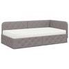 vidaXL Cornice del letto ad angolo Talpa 100 x 200 cm Tessuto