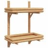 vidaXL Scaffale da parete A parete Marrone 39 x 26 x 60 cm Bamb&ugrave;