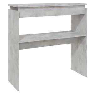 vidaXL Tavolino Consolle Grigio Cemento 80x30x80cm Legno Multistrato