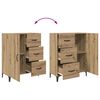 vidaXL Credenza con cassetto Rovere artigianale 69,5 x 34 x 180 cm