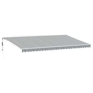 vidaXL Tenda Sole Retrattile Automatica 600x350 cm Antracite e Bianco