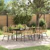vidaXL Set da Pranzo per Giardino 7 pcs Marrone polyrattan
