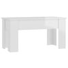 vidaXL Tavolino Salotto Bianco Lucido 101x49x52 cm Legno Multistrato
