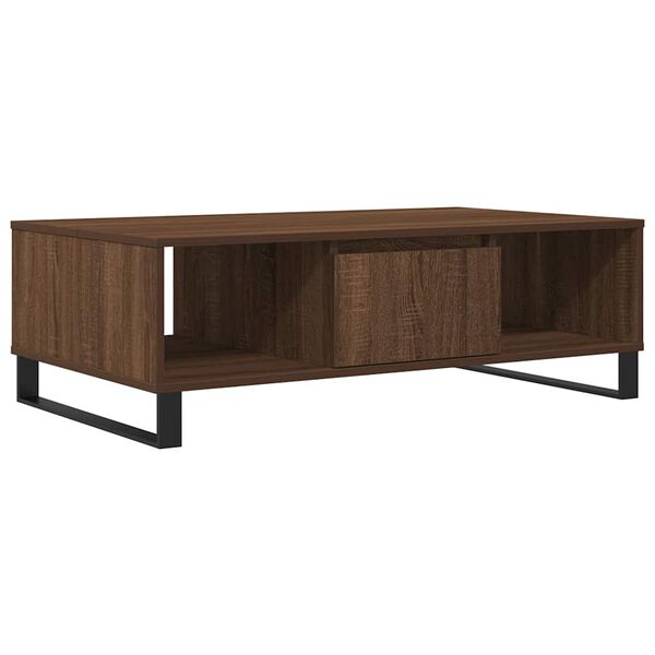 vidaXL Tavolino Salotto Rovere Marrone 104x60x35 cm Legno Multistrato