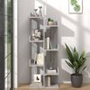 vidaXL Libreria 48x25x140 cm Grigio Sonoma Legno Multistrato