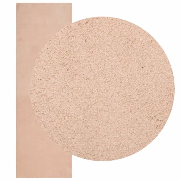 vidaXL Tappeto a Pelo Corto HUARTE Morbido e Lavabile Rosato 80x250 cm