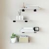 vidaXL Ripiani per Libreria 4 pz Bianco Lucido 40x20x1,5cm Multistrato