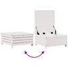 vidaXL Set Salotto Giardino 7pz con Cuscini Bianco Legno Massello Pino