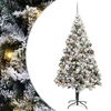 vidaXL Albero di Natale artificiale con 300 LED Bianco 180 cm