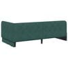 vidaXL Cornice del letto ad angolo Verde Scuro 90 x 200 cm Velluto