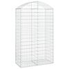 vidaXL Cesto Gabbione ad Arco 100x50x160/180 cm Ferro Zincato