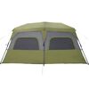 vidaXL Tenda Campeggio 10 Persone Verde Rilascio Rapido Impermeabile