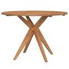 vidaXL Tavolo da Giardino Rotondo &Oslash;110x75cm in Legno Massello Acacia