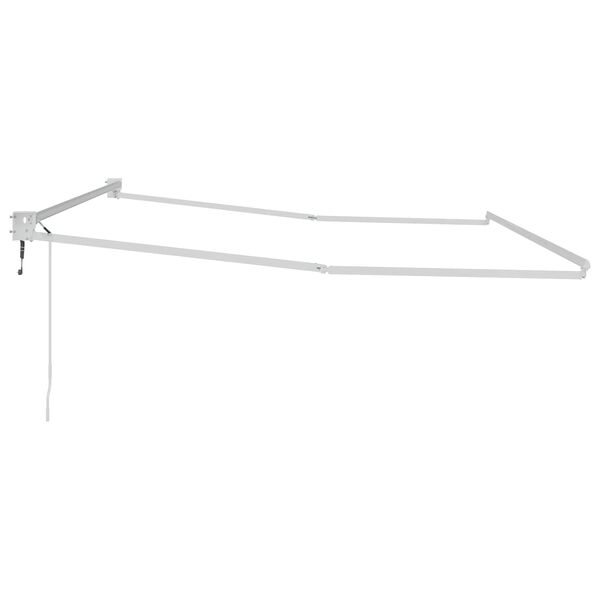 vidaXL Struttura della tenda elettrica retrattile Bianco 4 x 2 m