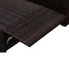 vidaXL Set Divani da Giardino 2 pz con Cuscini in Polyrattan Marrone