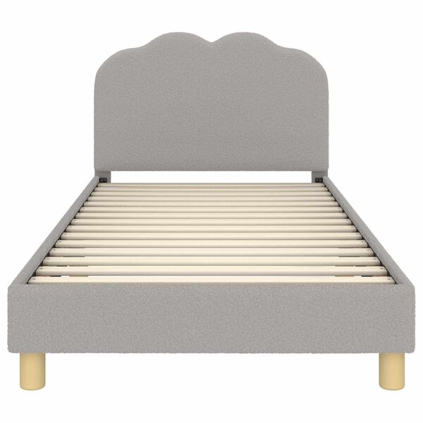 vidaXL Struttura letto bambini con testata Grigio chiaro 80 x 200 cm