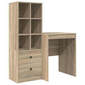 vidaXL Scrivania Rovere Sonoma 105,5 x 50 x 127 cm 2 pz