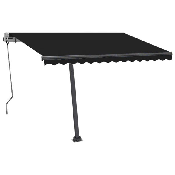 vidaXL Tenda Automatica con Sensore Vento e LED 300x250 cm Antracite